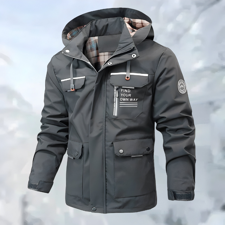 Enzo Stylish outdoor jacket with multiple pockets, view 6 - Elena Harper