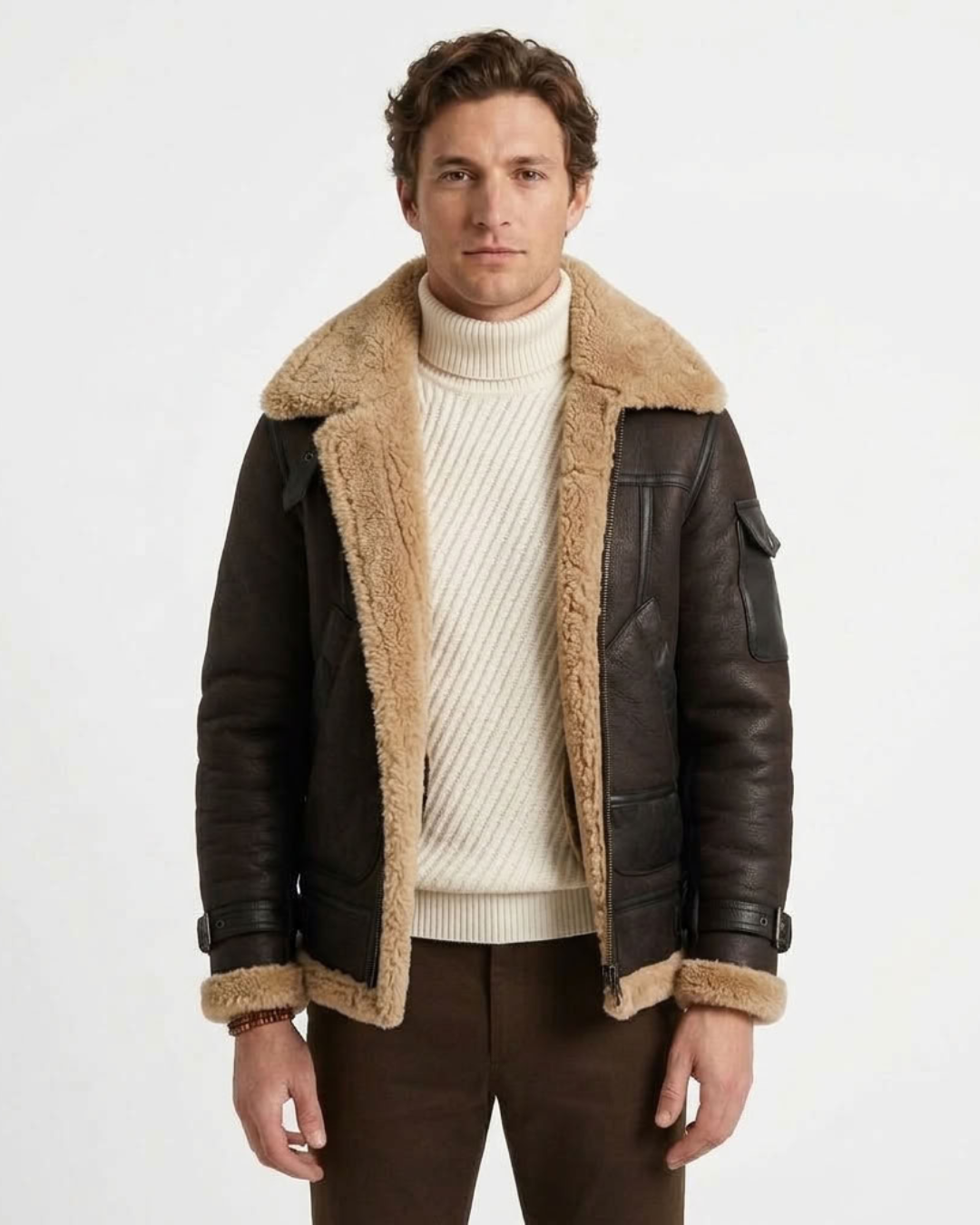 Structured Double-Lined Polar Effect Jacket for Men