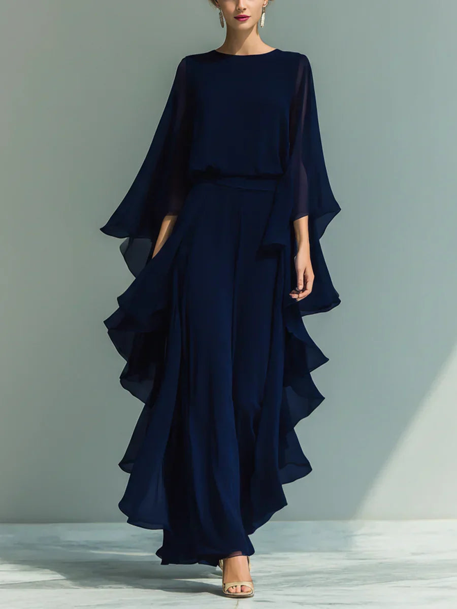 CHIFFON PANT SET FOR WOMEN