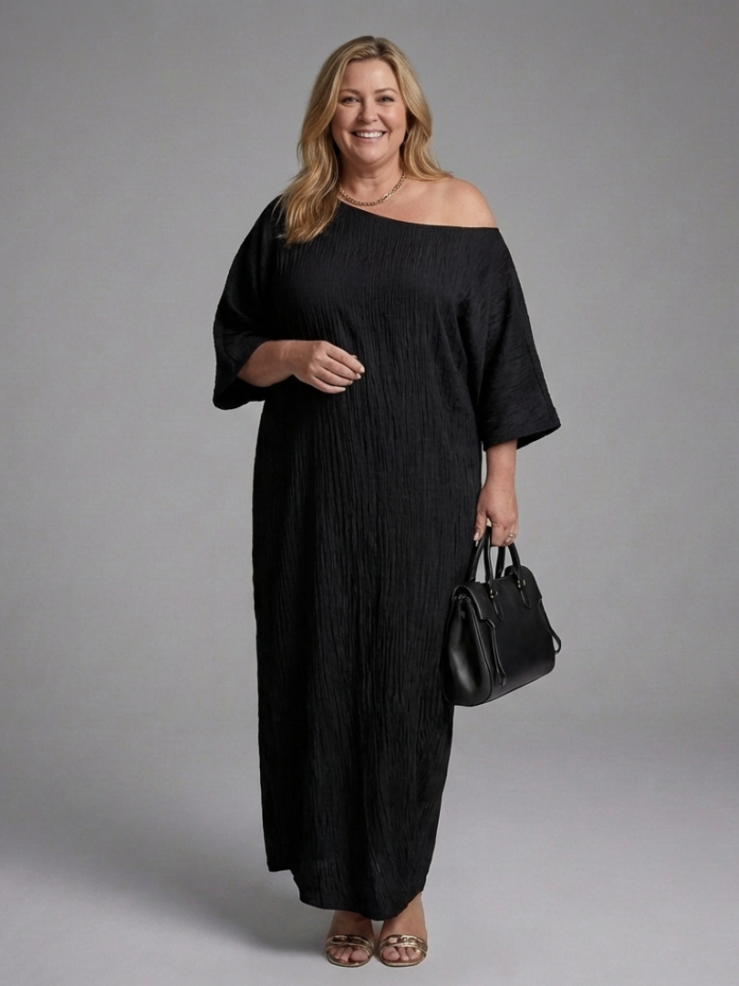Blythe One Shoulder Draped Maxi Dress - Elena Harper