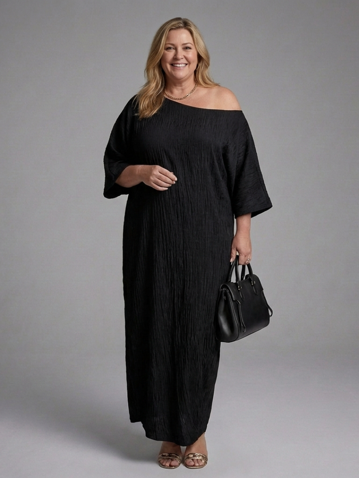 Blythe One Shoulder Draped Maxi Dress - Elena Harper