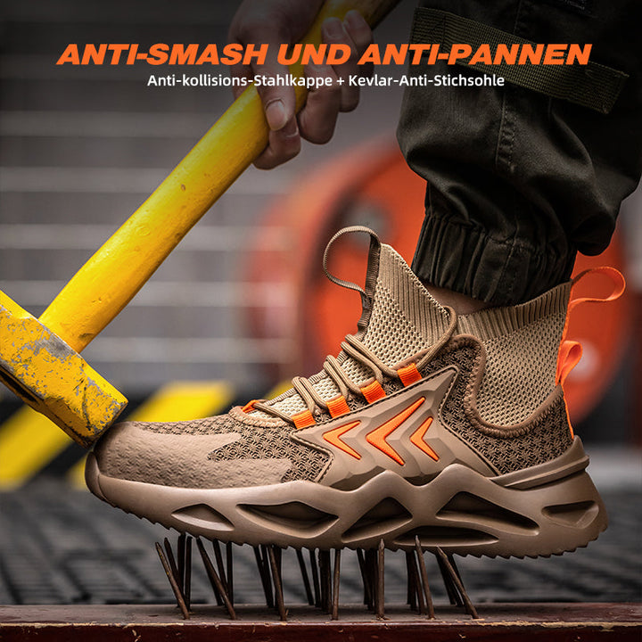 Breathable Flying Woven Anti-Smashing Safety Shoes EB