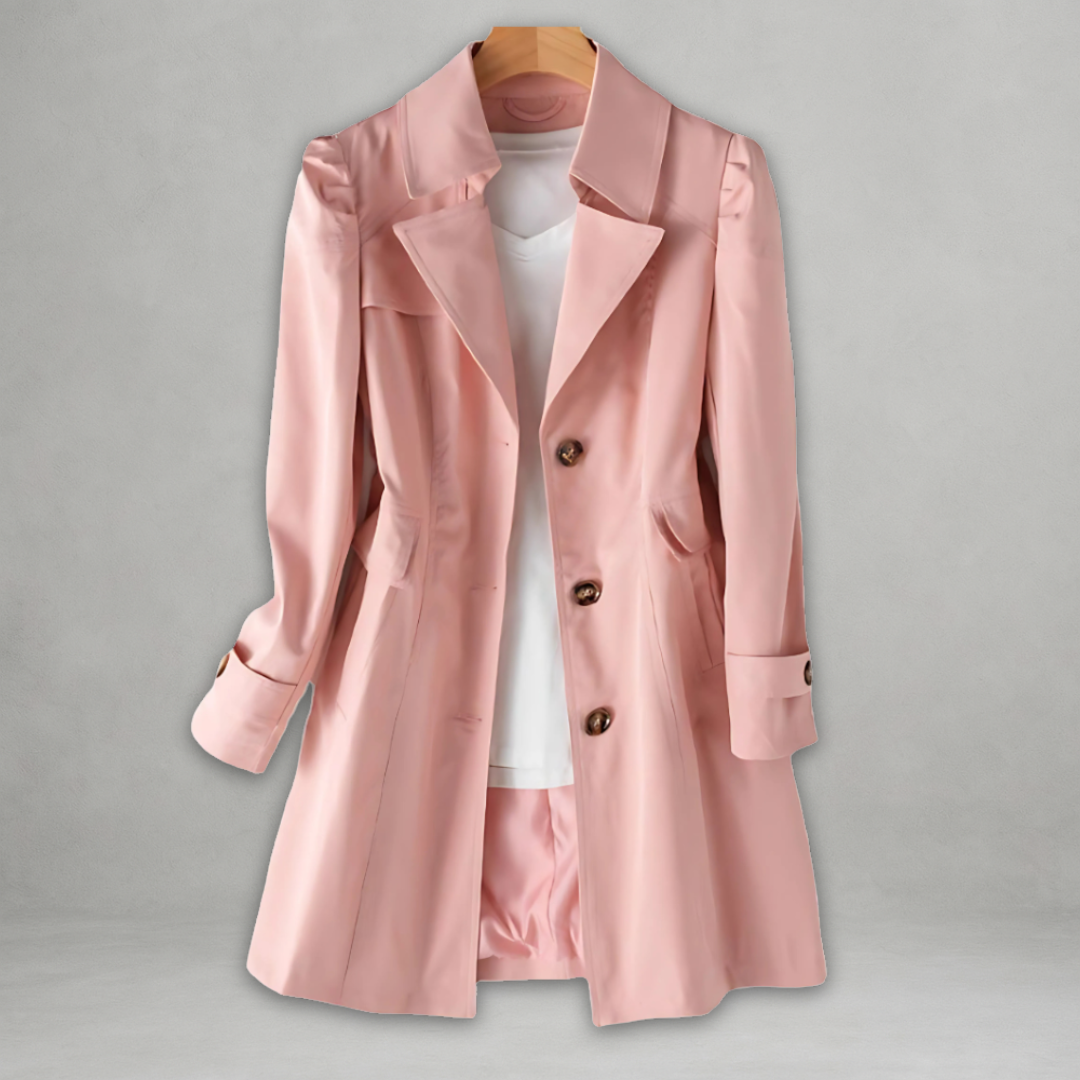 Women's Lightweight Spring Trench Coat Effortless Chic Style, view 6 - Elena Harper