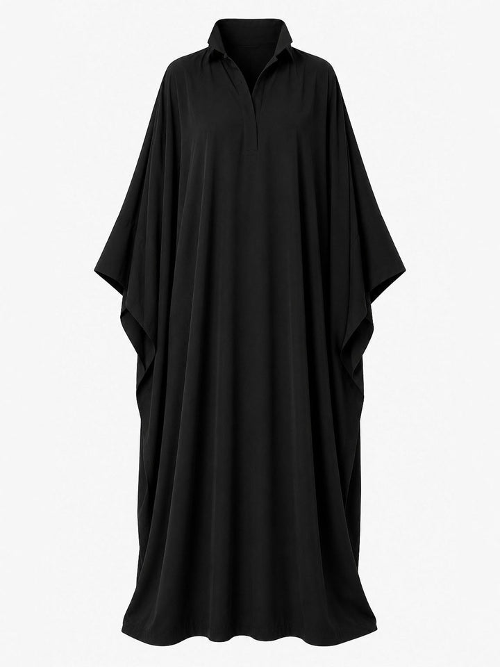 Oversized Draped Kaftan Maxi Dress, view 6 - Elena Harper