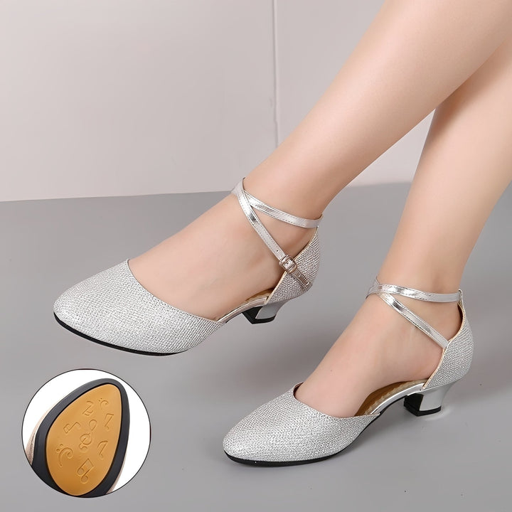Carrie Elegant Shiny Sandals for Women - Elena Harper