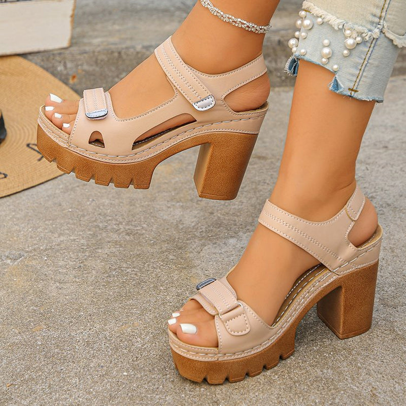 Nola™ | Comfortable Platform Sandals with Supportive Footbed