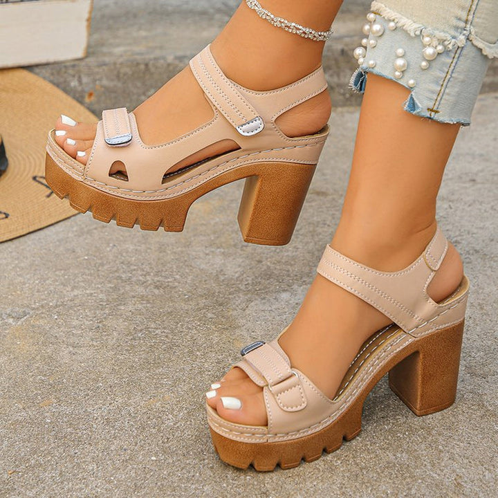 Nola™ | Comfortable Platform Sandals with Supportive Footbed