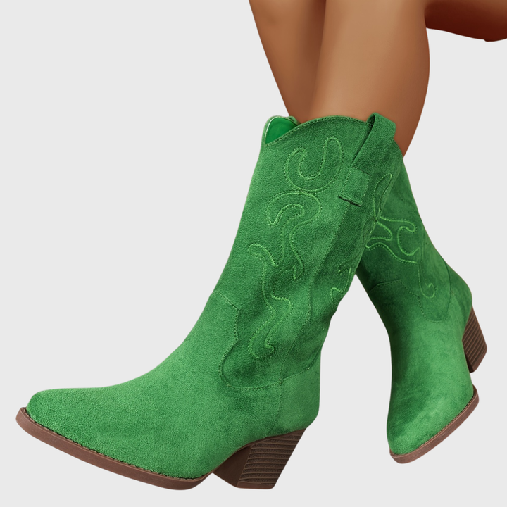 Jolene | Eye-catching Western Cowboy Boots with Wide Calf Width