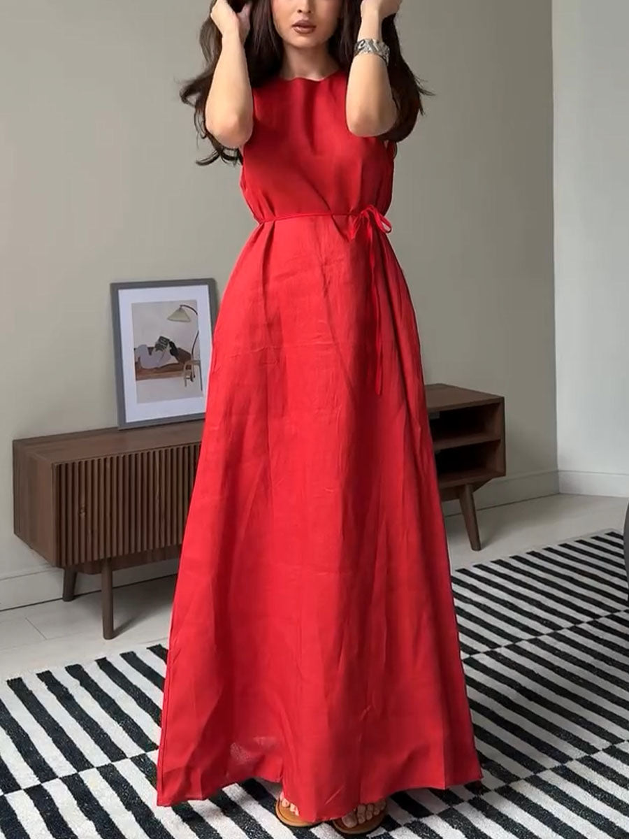 Lynsi Casual A-Line Dress, view 8 - Elena Harper