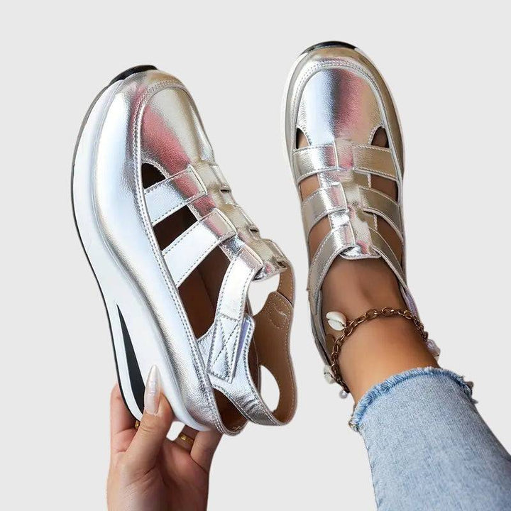 Emma & Rose Manhattan Judy orthopedic sandals featuring supportive straps and cushioned soles, ideal for comfort and style.