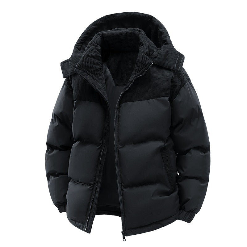 Premium Winter Down Jacket for Men – Warm Coat with Removable Hood