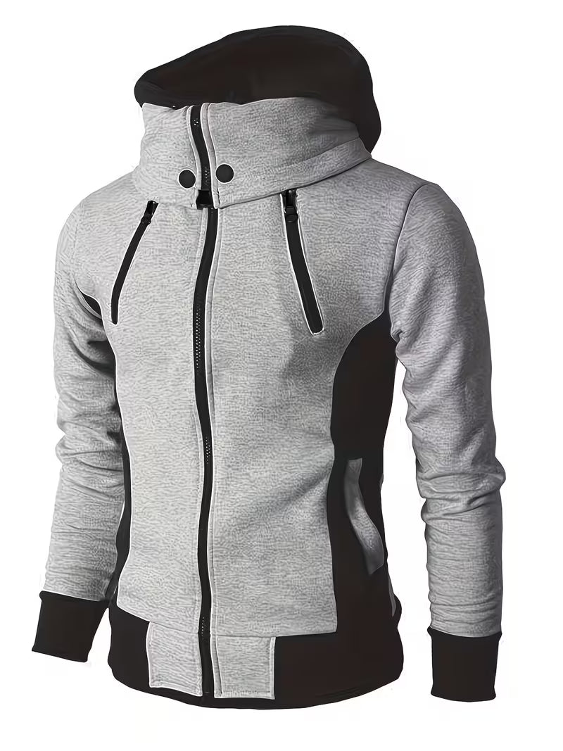 Griffiths Long-Sleeve Hoodie with Quarter Zip, view 3 - Elena Harper