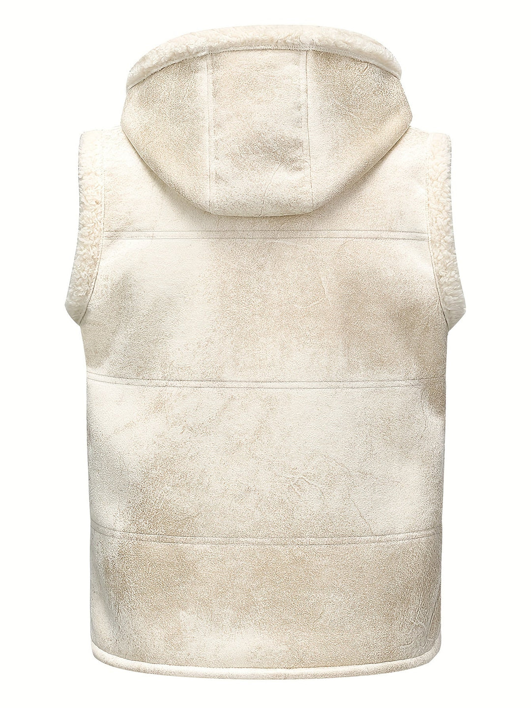 Hooded Vest with Zipper for Men - Elena Harper