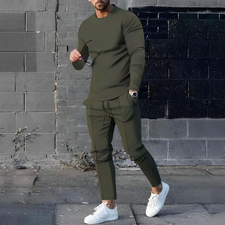 Sweater and Stretch Pants Set, view 2 - Elena Harper