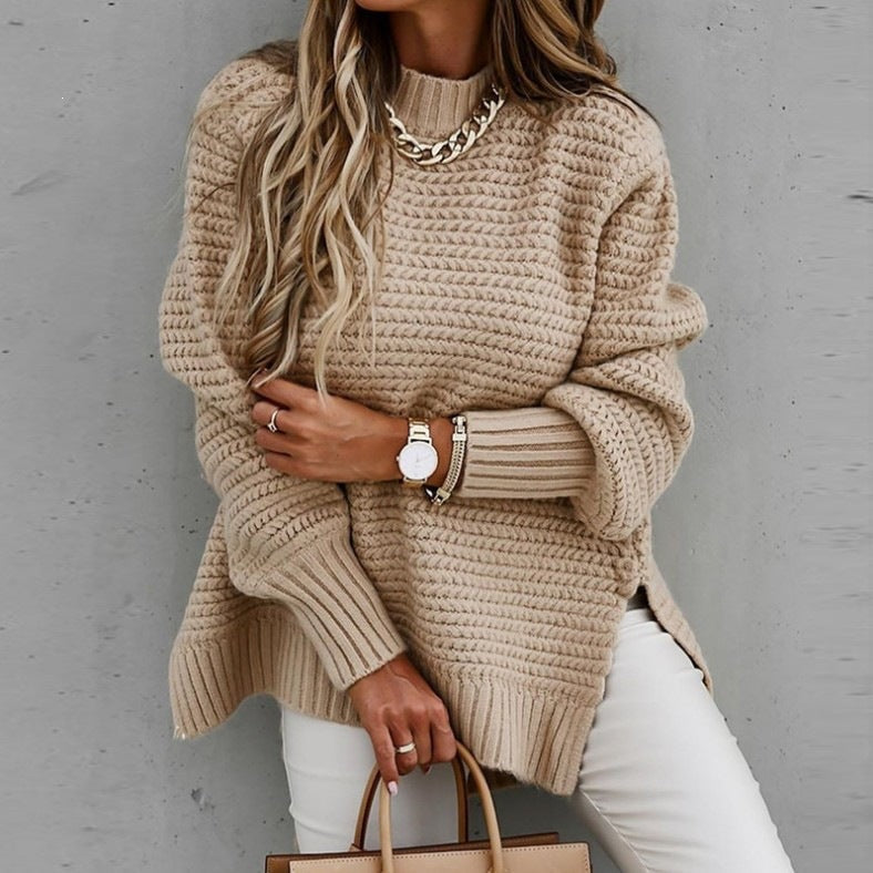 Women's Knit Sweater - Casual and Comfortable Long Sleeves