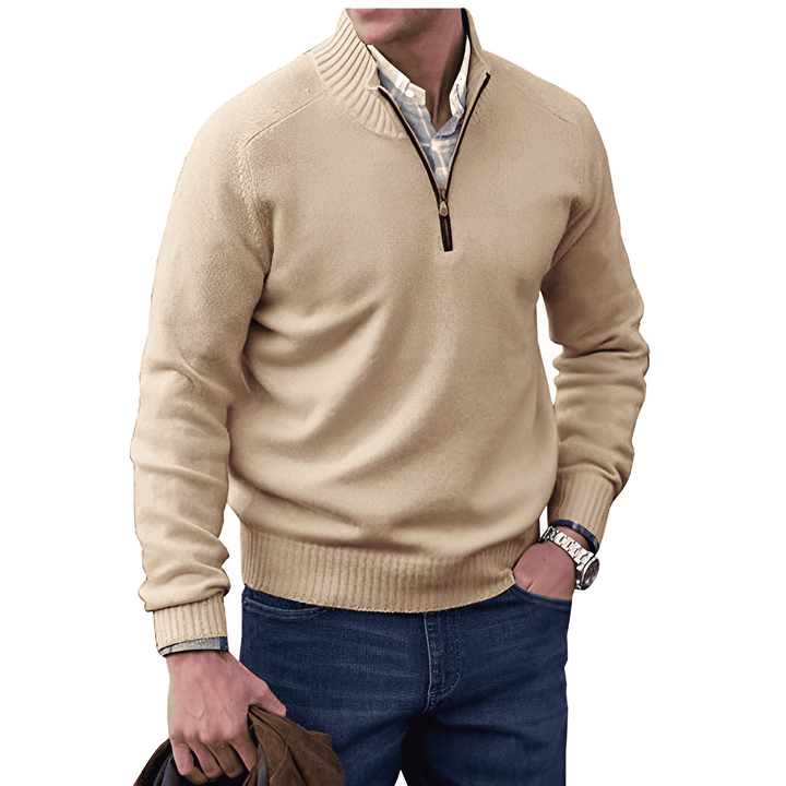 Victor - Zipped Cashmere Sweater for Men