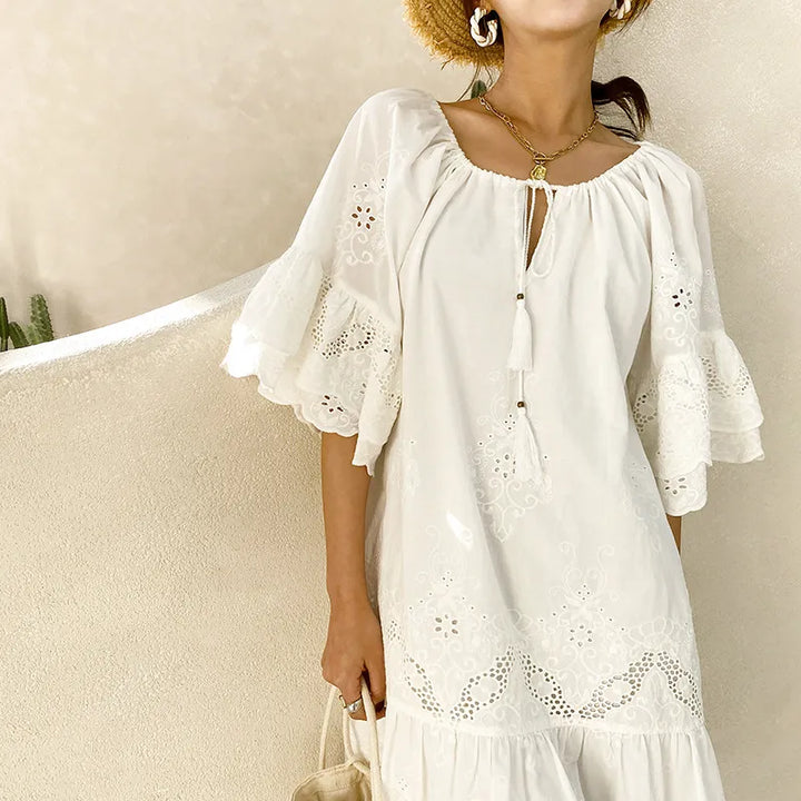 White Lace Dress Amara