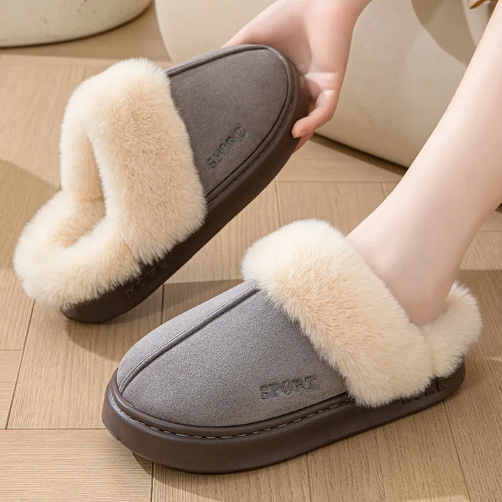 Eva Confort - Women's Slippers with Suede Interior