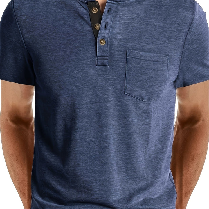 LAURENT MONACO | MEN'S HENLEY T-SHIRT