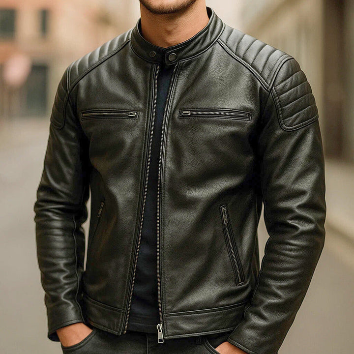 ETHAN – CLASSIC MOTORSTYLE FAUX LEATHER JACKET
