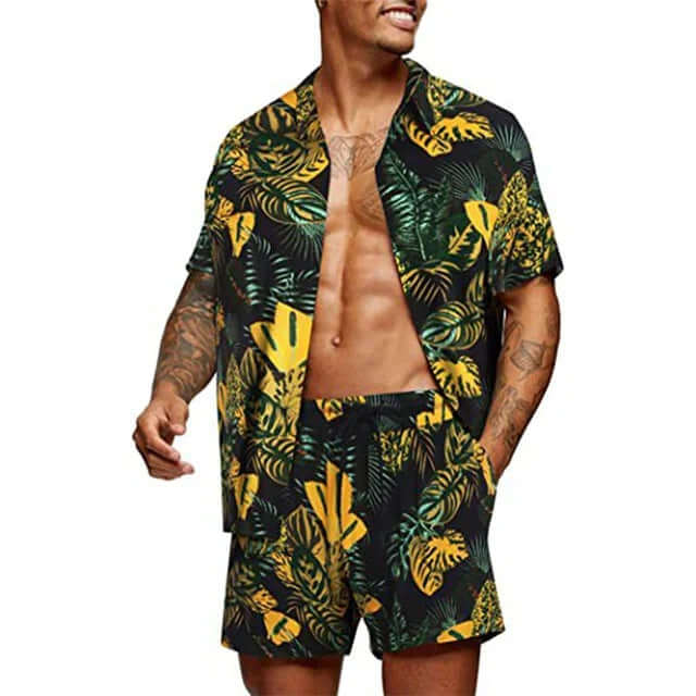 Men's Relaxed Fit Two-Piece Set, view 4 - Elena Harper