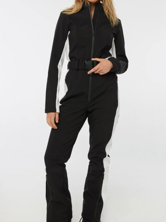 High-Waisted Ski Suit for Women – Insulated Winter Suit with Zipper