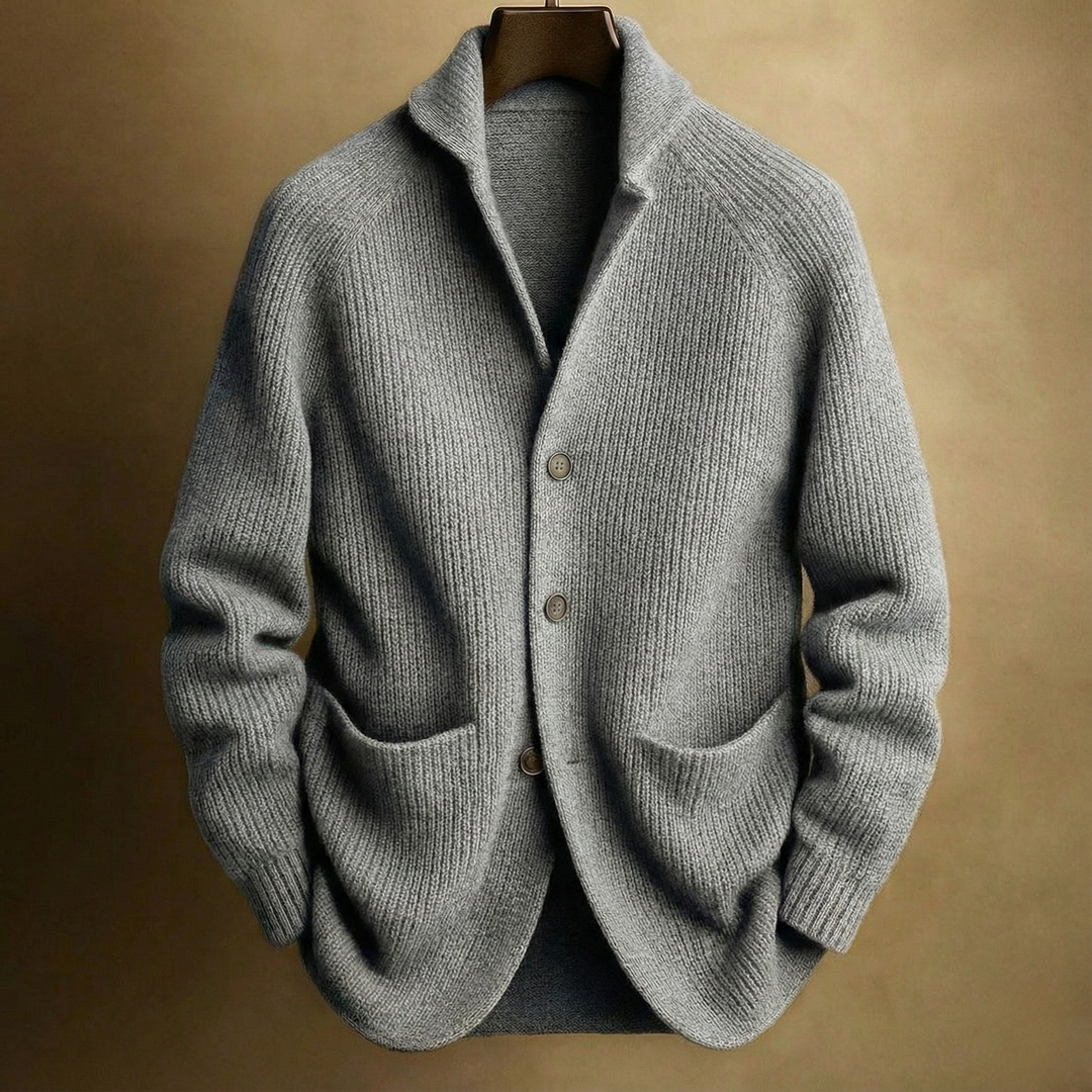 LAURENT MONACO | CORDUROY WOOL CARDIGAN FOR MEN