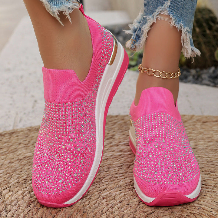 Genovefa Sparkling Women's Slip-On Sneakers, view 5 - Elena Harper