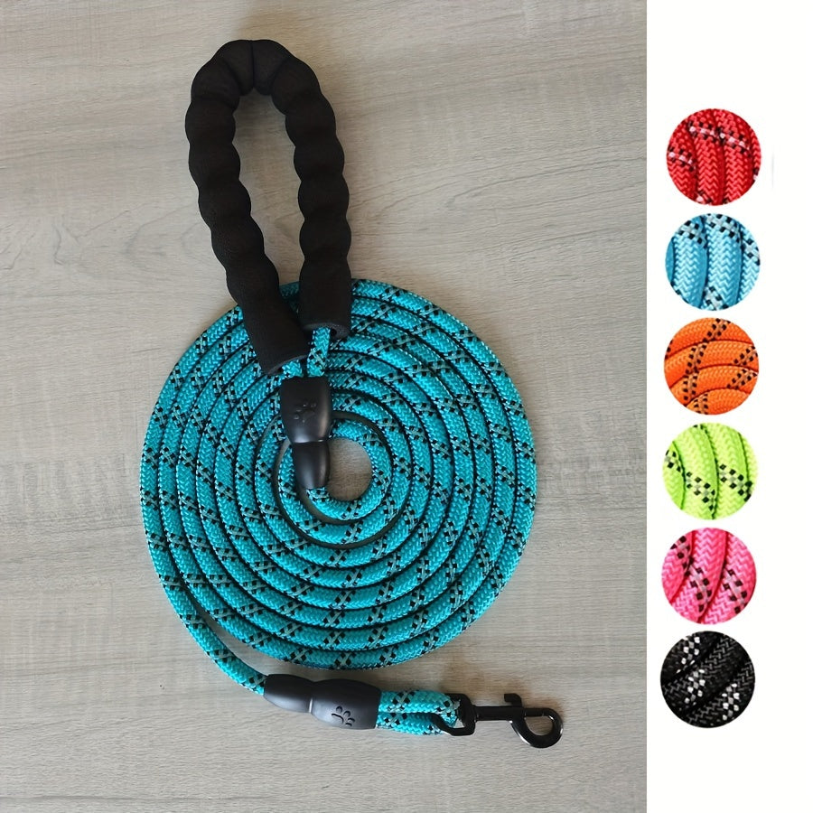Reinforced Reflective Dog Lead with Padded Handle – Durable and Safe for Strong Dogs