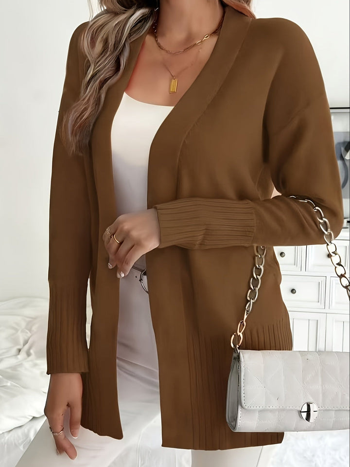 Amélie - Elegant Long Open Cardigan
