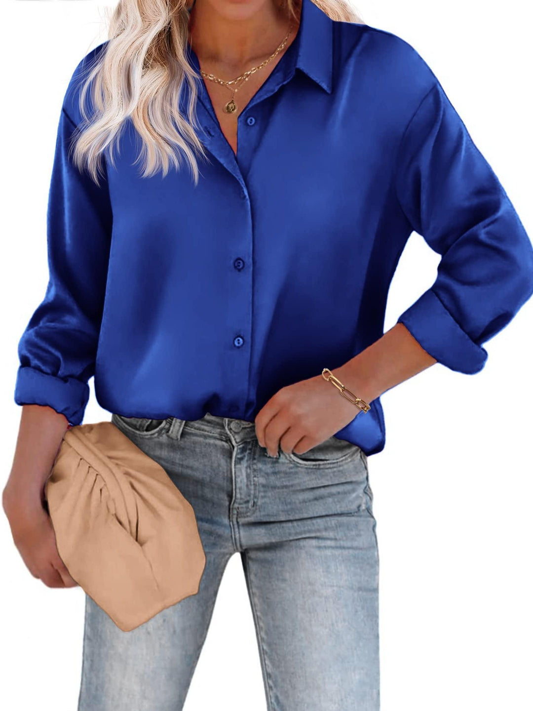 Noelia | Relaxed and Elegant Shirt Blouse with Buttons
