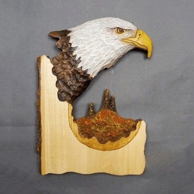 Carved Wooden Wall Decoration in Animal Shapes