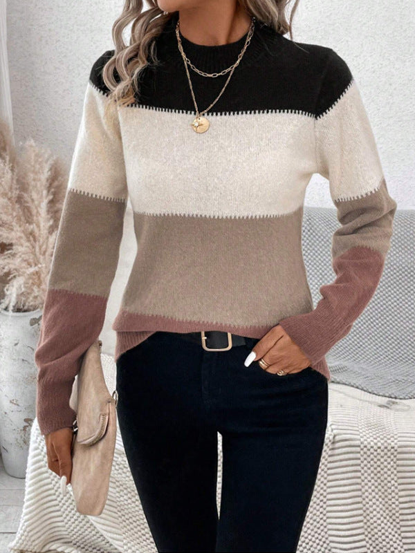Zoey | Colorblock Knit Sweater
