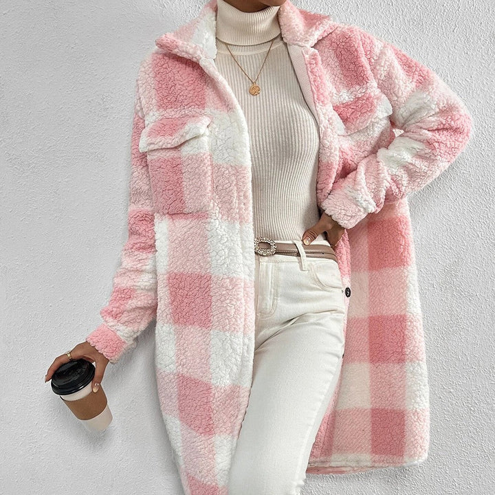 Long Fleece Coat for Women - Agneta