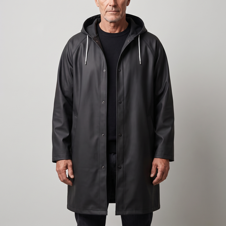 Max | Long Waterproof Rain Jacket with Hood