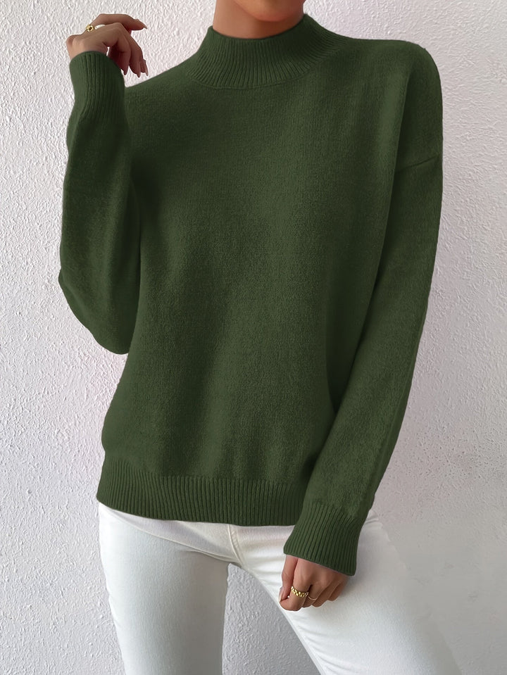 Simone | Relaxed Mock Neck Jumper