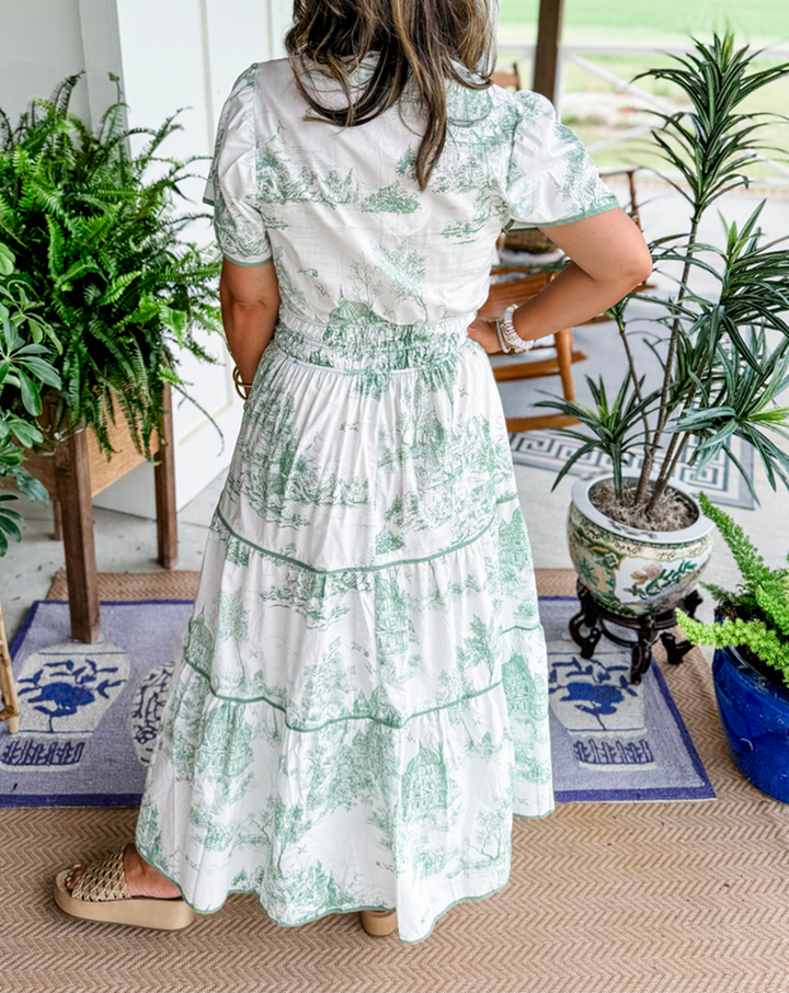 Savannah Timeless Elegance Tiered Maxi Dress - Elena Harper