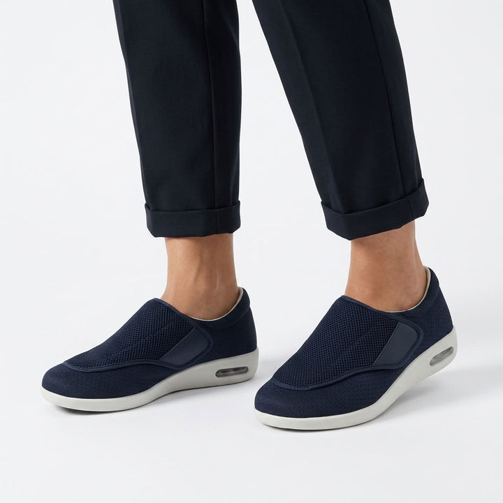 Slip-On Perforated Walking Shoes