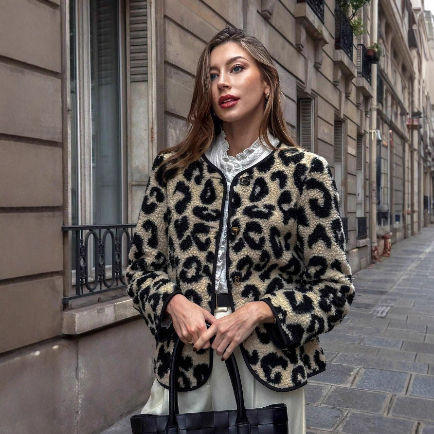 Women's Leopard Print Jacket - Narelle