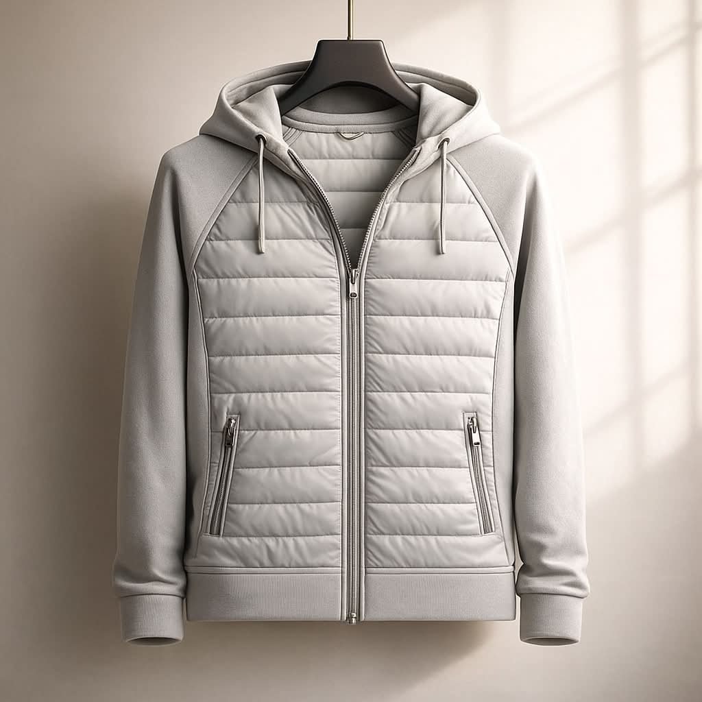 Robert | Modern and Warm Men's Puffer Jacket with Hood