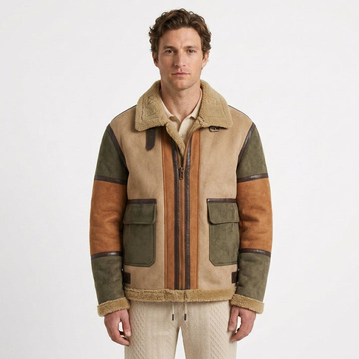 Structured Winter Jacket with Zipper Closure