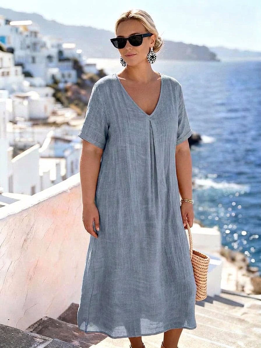 Dahlia V-Neck Dress: Effortless Everyday Grace