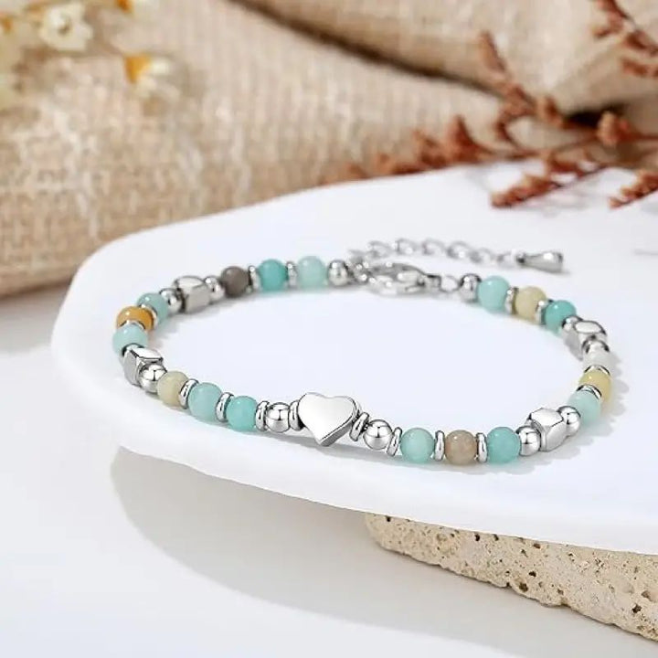 Bohemian Heart Bead Bracelet