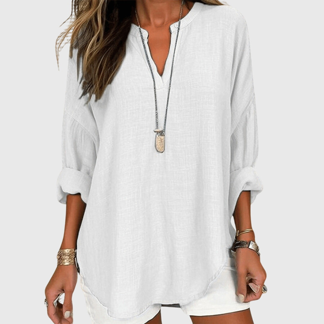 Lenara™  |  Flowing Elegant Beach Shirt