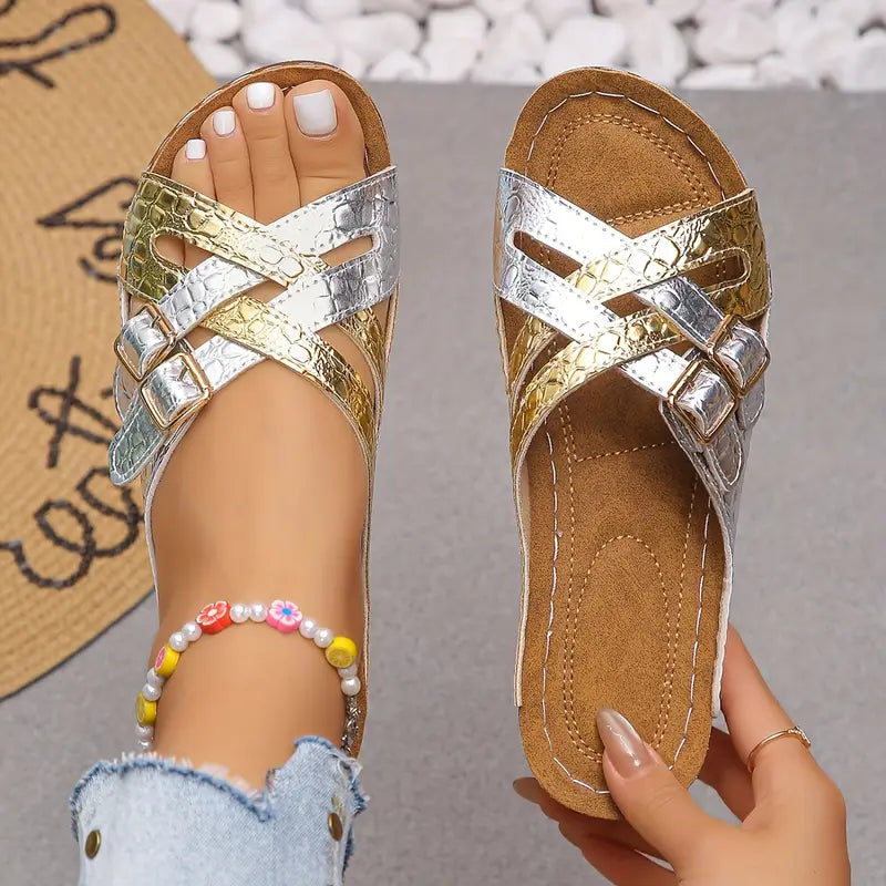 Deniza Orthopedic Breathable Slipper, view 7 - Elena Harper