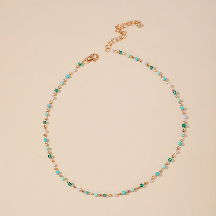 Bohemian Colorful Pearl Necklace, view 2 - Elena Harper