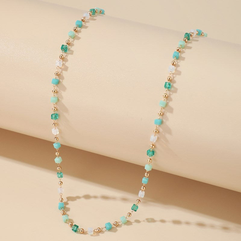 Bohemian Colorful Pearl Necklace, view 3 - Elena Harper
