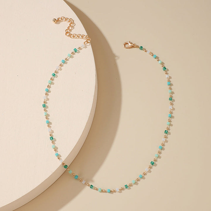 Bohemian Colorful Pearl Necklace, view 4 - Elena Harper
