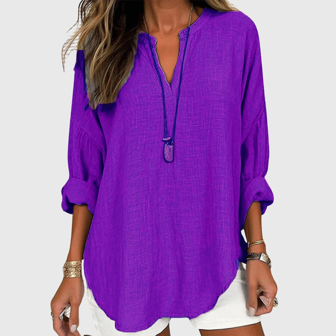 Lenara™  |  Flowing Elegant Beach Shirt
