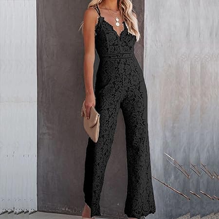 Sleeveless Lace Jumpsuit
